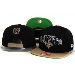 New Orleans Saints Black Snapback Hat YS 5 Snapback