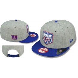 Super Bowl XXV New York Giants Grey Snapbacks Hat LS Snapback
