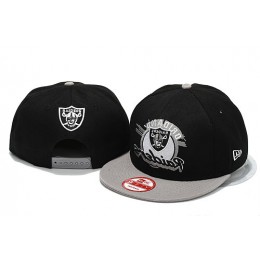 Oakland Raiders Black Snapback Hat YS 4 Snapback