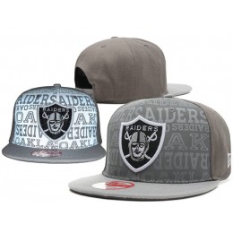 Oakland Raiders 2014 Draft Reflective Grey Snapback Hat SD 0701 Snapback
