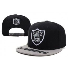 Oakland Raiders Black Snapback Hat XDF Snapback