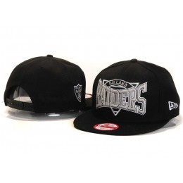 Oakland Raiders Black Snapback Hat YS 1 Snapback