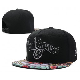 Oakland Raiders Black Snapback Hat DF 0613 Snapback