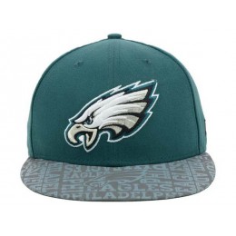 Philadelphia Eagles Green Snapback Hat XDF 0528 Snapback