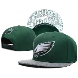 Philadelphia Eagles 2014 Draft Reflective Green Snapback Hat SD 0613 Snapback