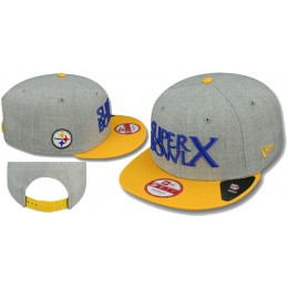 Super Bowl X Pittsburgh Steelers Grey Snapbacks Hat LS Snapback