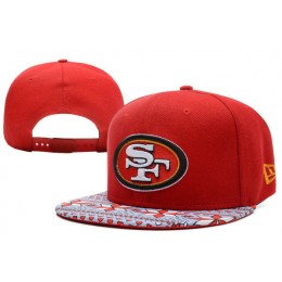 San Francisco 49ers Red Snapback Hat XDF 1 0528 Snapback