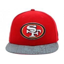 San Francisco 49ers Red Snapback Hat XDF 0528 Snapback