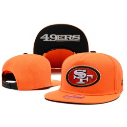 San Francisco 49ers Orange Snapback Hat LX 0721 Snapback