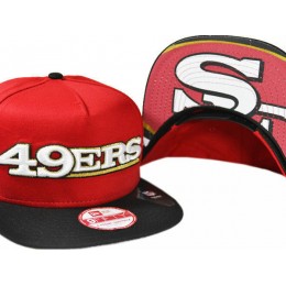 San Francisco 49ers Red Snapback Hat XDF 0721 Snapback