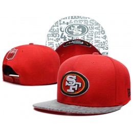 San Francisco 49ers 2014 Draft Reflective Red Snapback Hat SD 0613 Snapback
