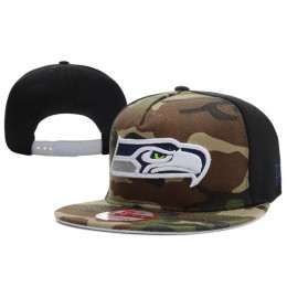 Seattle Seahawks Camo Snapback Hat XDF Snapback