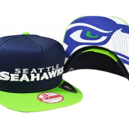 Seattle Seahawks Navy Snapback Hat XDF 0721 Snapback