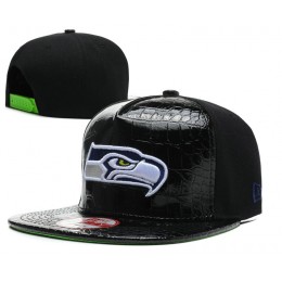 Seattle Seahawks Black Snapback Hat SD Snapback