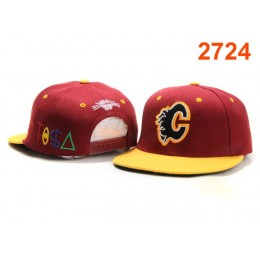 Calgary Flames TISA Snapback Hat PT30 Snapback