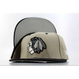 Chicago Blackhawks Grey Snapback Hat QH Snapback