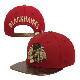 Chicago Blackhawks Hat 60D 150229 09 Snapback