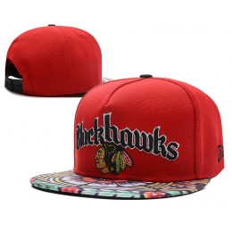 Chicago Blackhawks Red Snapback Hat DF 0613 Snapback