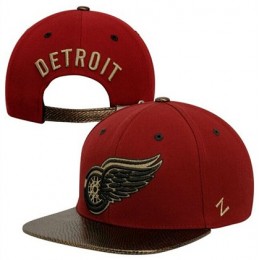 Detroit Red Wings Hat 60D 150229 08 Snapback