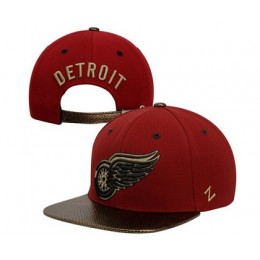 Detroit Red Wings Hat 60D 150416 22 Snapback