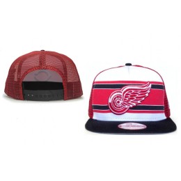 Detroit Red Wings Mesh Snapback Hat GF 0721 Snapback