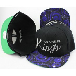 Los Angeles Kings Flower Bill Snapback Hat JT04 Snapback