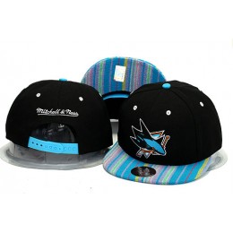 San Jose Sharks Black Snapback Hat YS 0613 Snapback