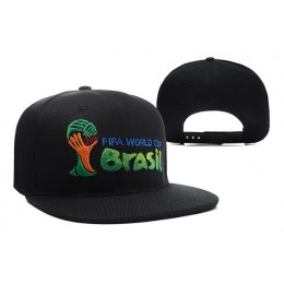 2014 FIFA World Cup Brasil Black Snapback Hat XDF 0512 Snapback