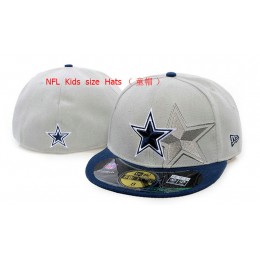 Kids Dallas Cowboys Grey Fitted Hat 60D 0721 Snapback