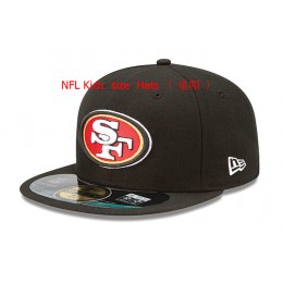 Kids San Francisco 49ers Black Fitted Hat 60D 0721 Snapback